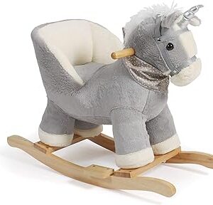 Bayer Chic 2000-Animale a Dondolo, Colore Grigio, 409 05